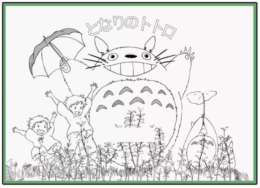 My Neighbor Totoro Coloring Pages