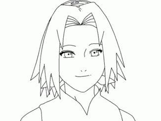 Naruto Sakura Coloring Page | Best Naruto Coloring Images