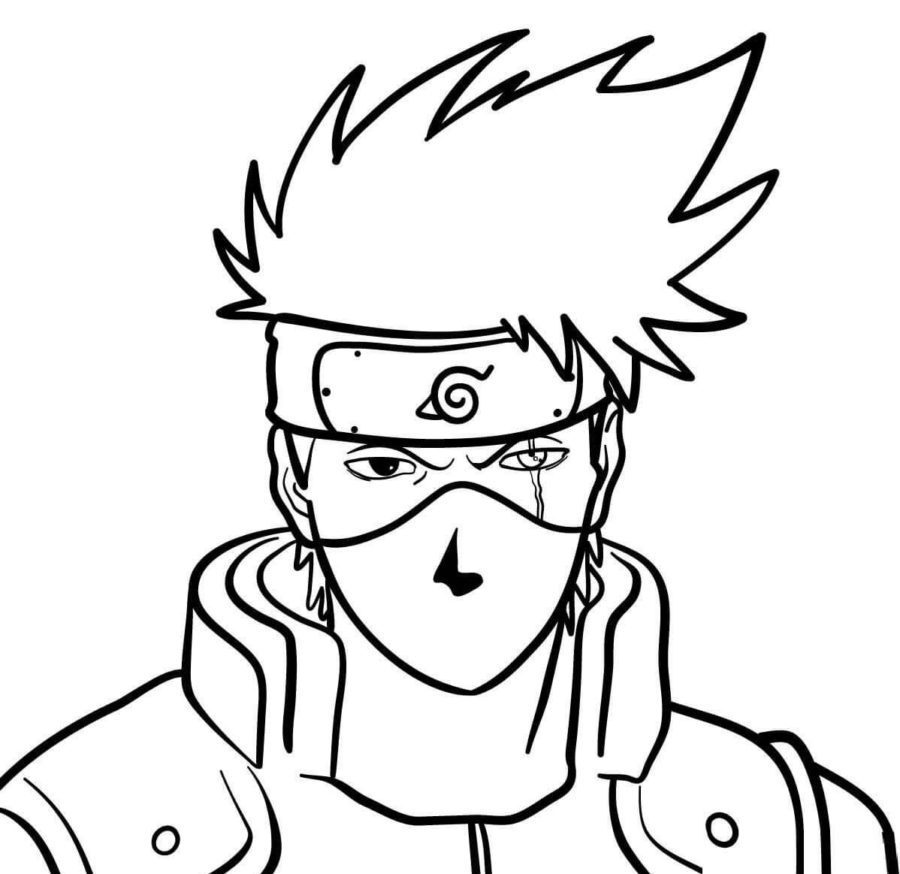 Naruto Kakashi Coloring Pages