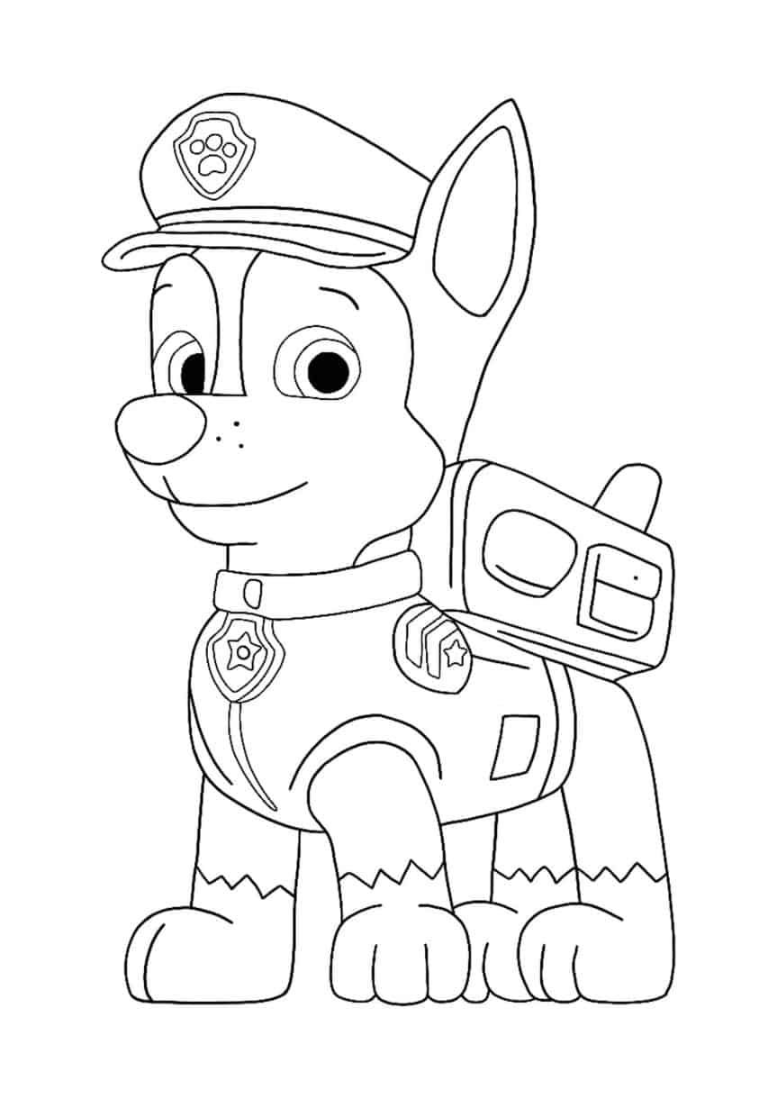 paw patrol coloring pages book for kids printable