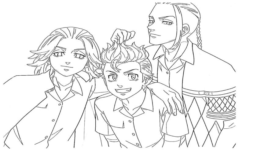 Tokyo Revengers Anime Coloring Pages