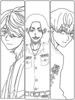 Tokyo Revengers 8 Coloring Pages | Best Tokyo Revengers coloring page