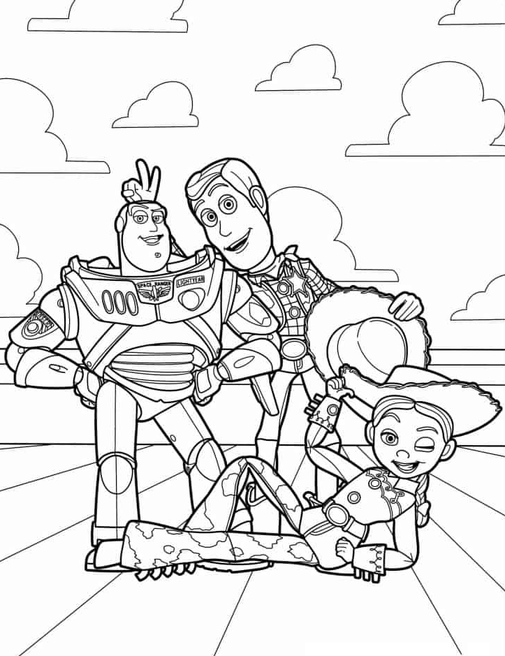 Toy Story Coloring Pages Free & coloring book.