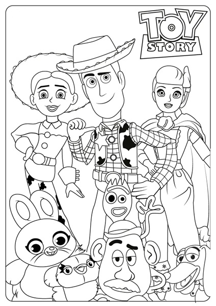 Toy Story Coloring Page Printable & coloring book.