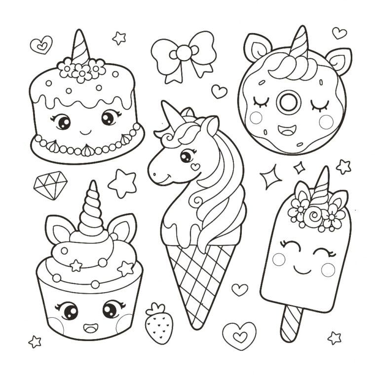 Detailed Unicorn Coloring Page | Unicorn Coloring Page