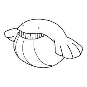 Wailmer Coloring Page & coloring book. 6000+ coloring pages.