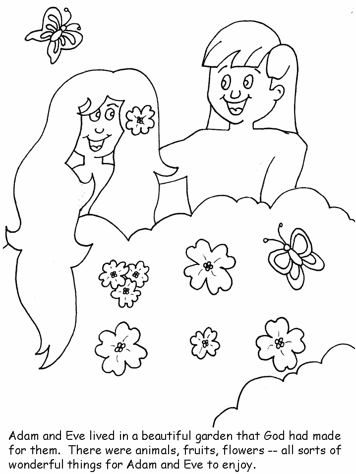 Adamandeve6 Bible Coloring Pages | Coloring Page Book