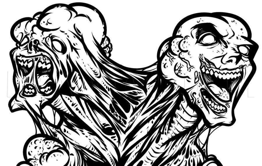 Adult Coloring Pages Zombie And Coloring Book 6000 Coloring Pages