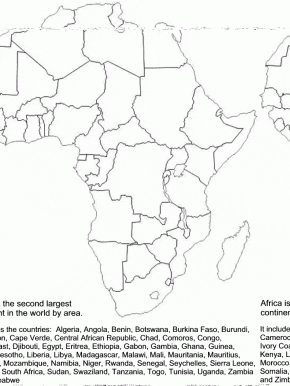 Printable Africa Countries Coloring Pages - Coloringpagebook.com