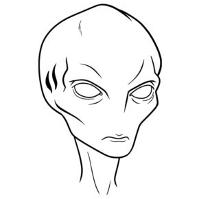 Alien Head Coloring Pages & coloring book. 6000+ coloring pages.