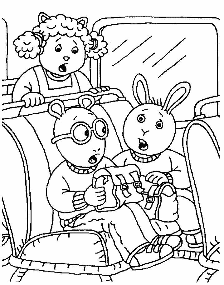 Arthur 9 Cartoons Coloring Pages coloring page & book for kids.