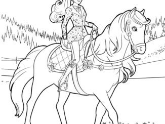 Horse and Pony Coloring Page coloring page & book for kids.