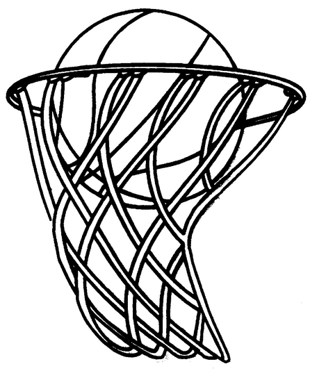 Download Basketball Hoop coloring page & book for kids.