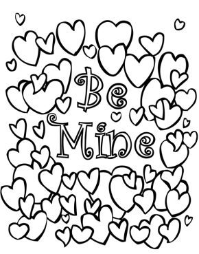 Valentine's Day Fish Coloring Page & coloring book. 6000+ coloring pages.