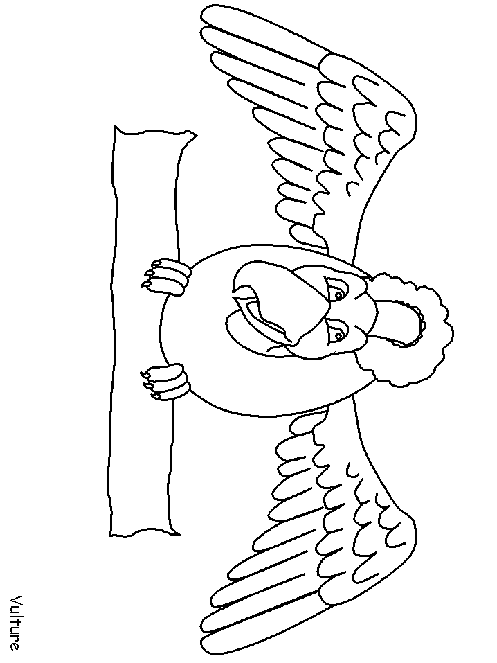 Birds Vulture Animals Coloring Pages
