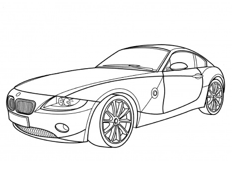 bmw z4 coloring page coloring page  book for kids