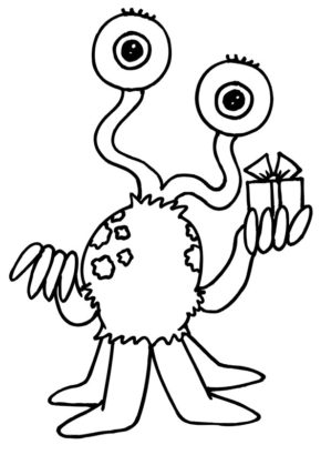 Cartoon Alien Coloring Pages & coloring book.