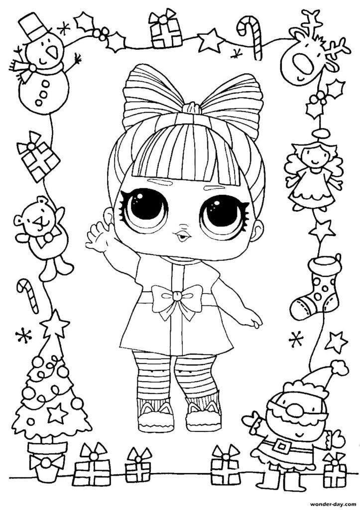 Christmas LOL Coloring Pages Book For Kids 