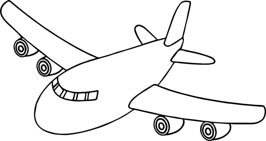 Coloring Page Airplane