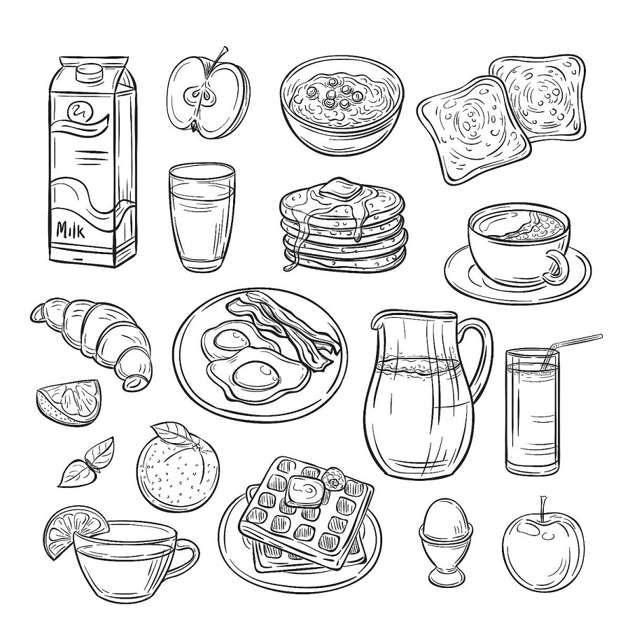 Coloring Page Food & coloring book. 6000+ coloring pages.