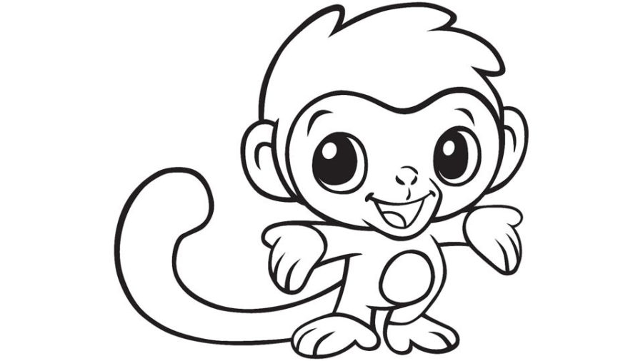 Coloring Page Monkey