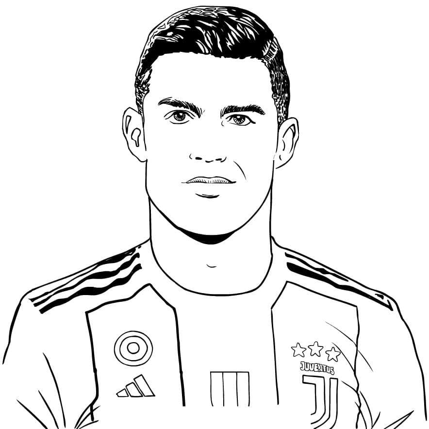 Coloring Page Ronaldo