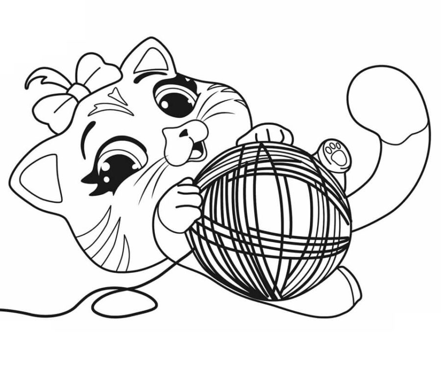 Coloring Page Yarn