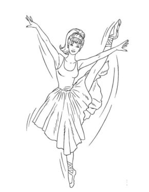 Coloring Pages Ballet Dancer & coloring book.