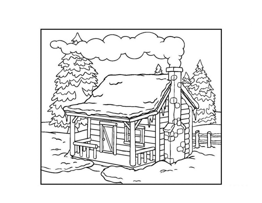 coloring pages for kids winter theme