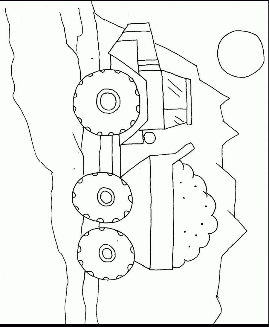 Construction Truck Coloring Page