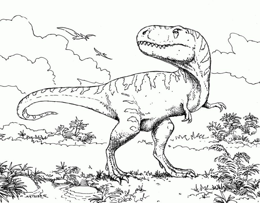 dinosaur coloring pages for boys