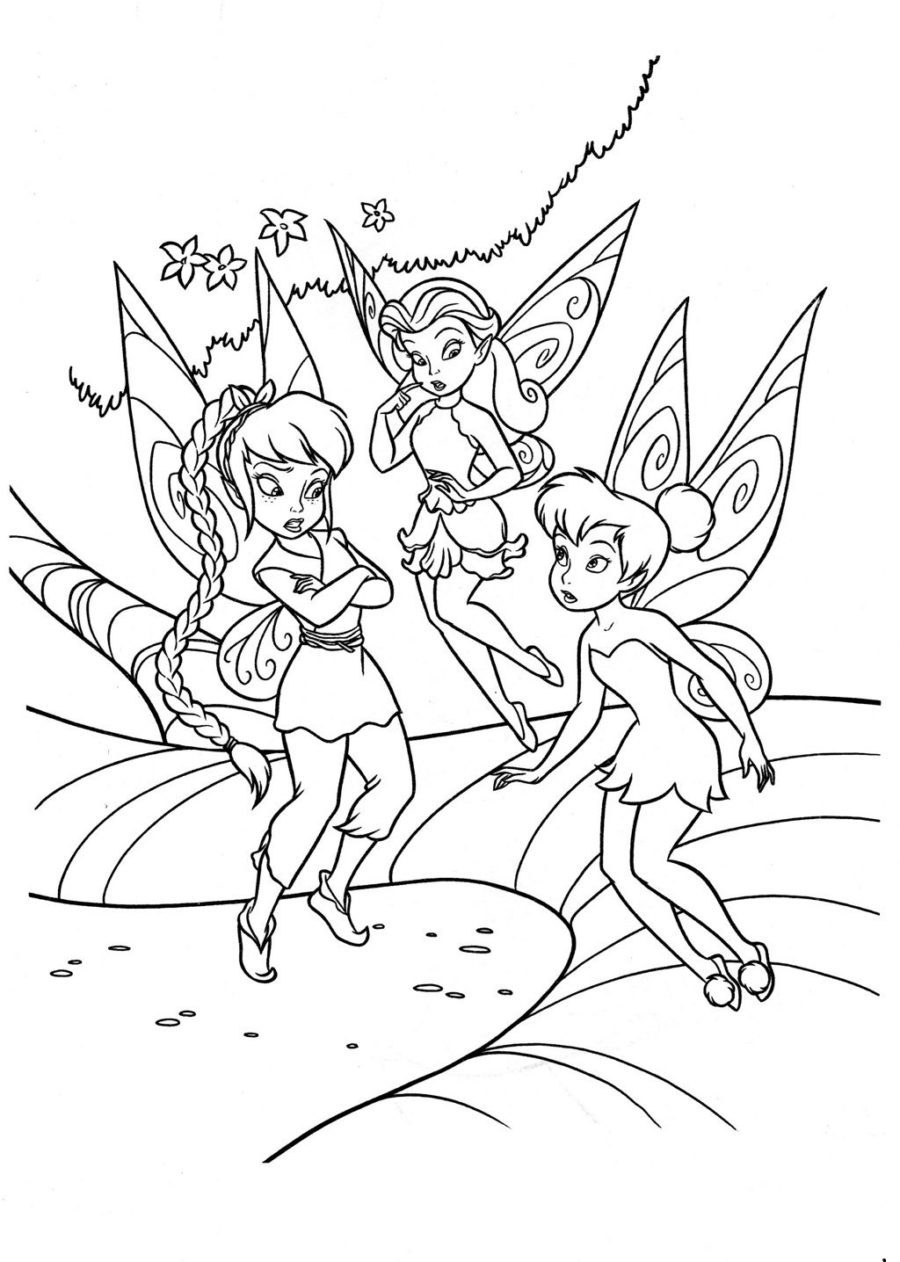 Disney Fairy Winter Faries Coloring Pages & book for kids.