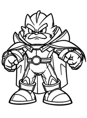 Dr Eggman Robot Coloring Page & coloring book.