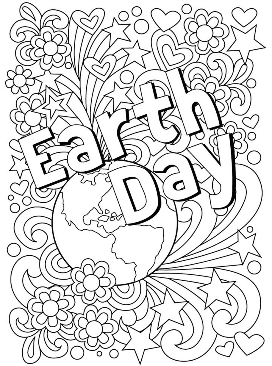 earth day coloring page