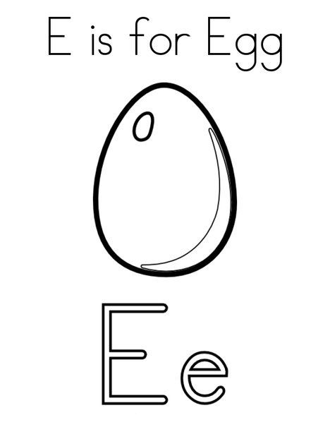 Egg Coloring Page