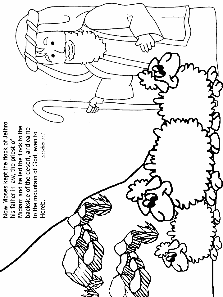 Exodus Bible Coloring Page & coloring book.