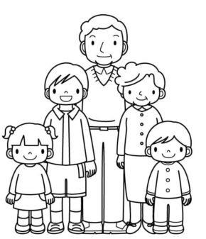 Family Coloring Pages Printable & coloring book.