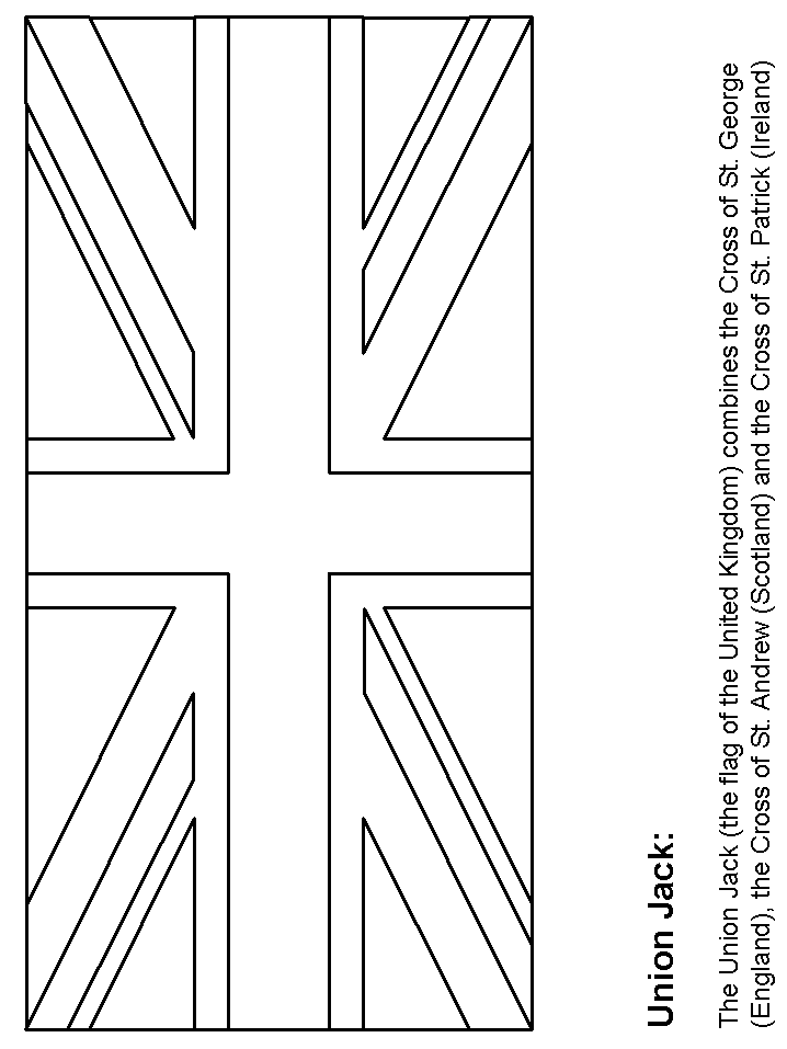 Flag2 England Coloring Pages coloring page & book for kids.