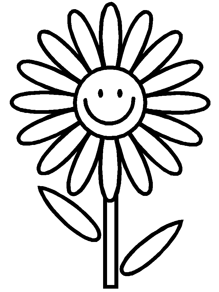 Flowers Picture For Coloring 1