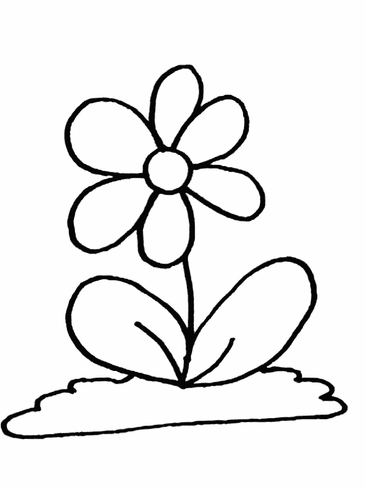 Flower15 Flowers Coloring Pages coloring page & book for kids.