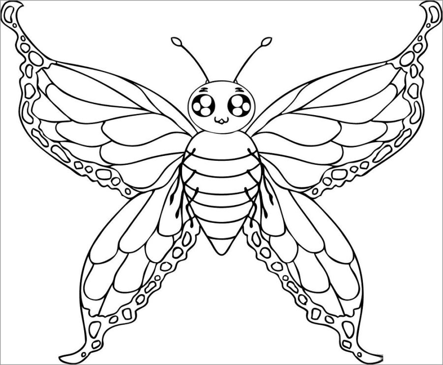 free butterfly coloring pages printable