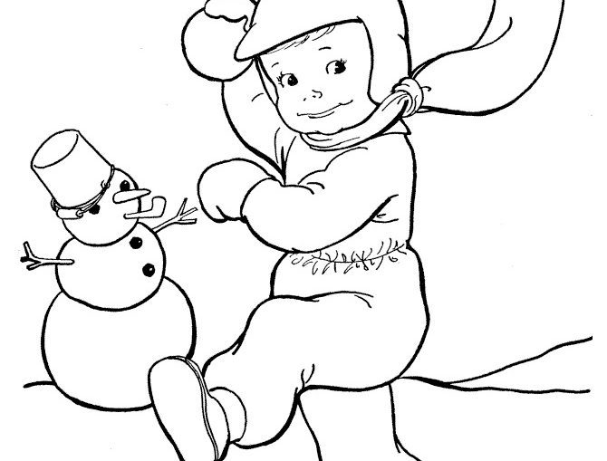 Sleigh Christmas Coloring Pages coloring page & book for kids.