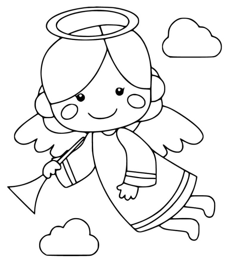 Free Printable Angel Coloring Pages & coloring book.