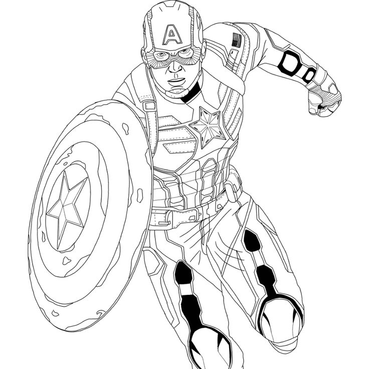 Free Printable Captain America Winter Soldier Coloring Pages & coloring ...