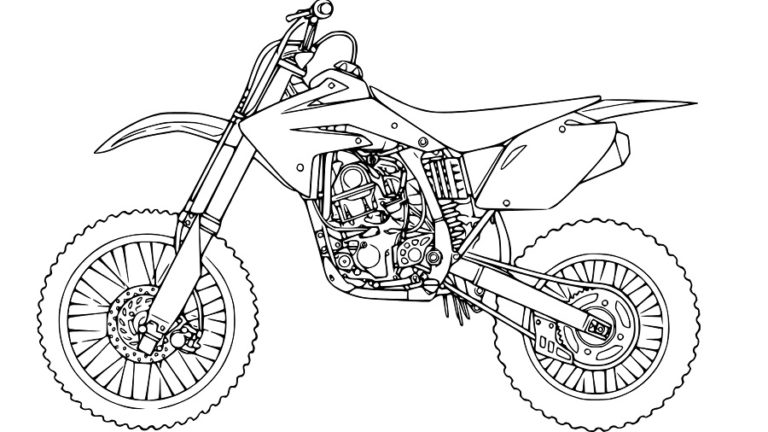 Free Printable Coloring Pages of Dirt Bikes & coloring book.