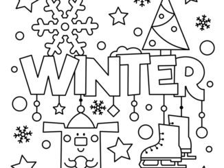 Snowman5 Winter Coloring Pages coloring page & book for kids.