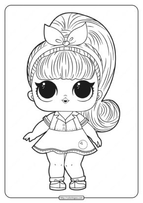 Free Printable LOL Dolls Coloring Pages & book for kids.