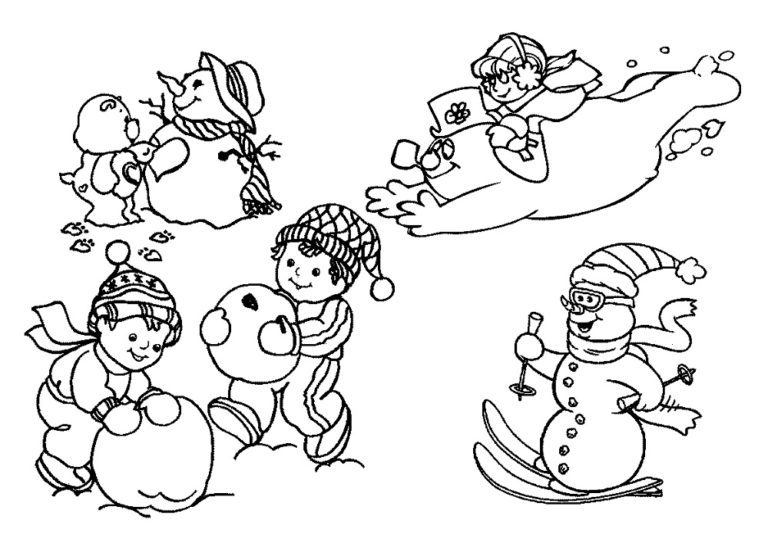 Snowman Coloring Page & Coloring Book. 6000+ Coloring Pages.