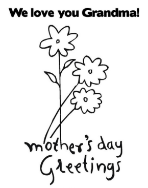 Mother’s Day Coloring Page Gift & Coloring Book