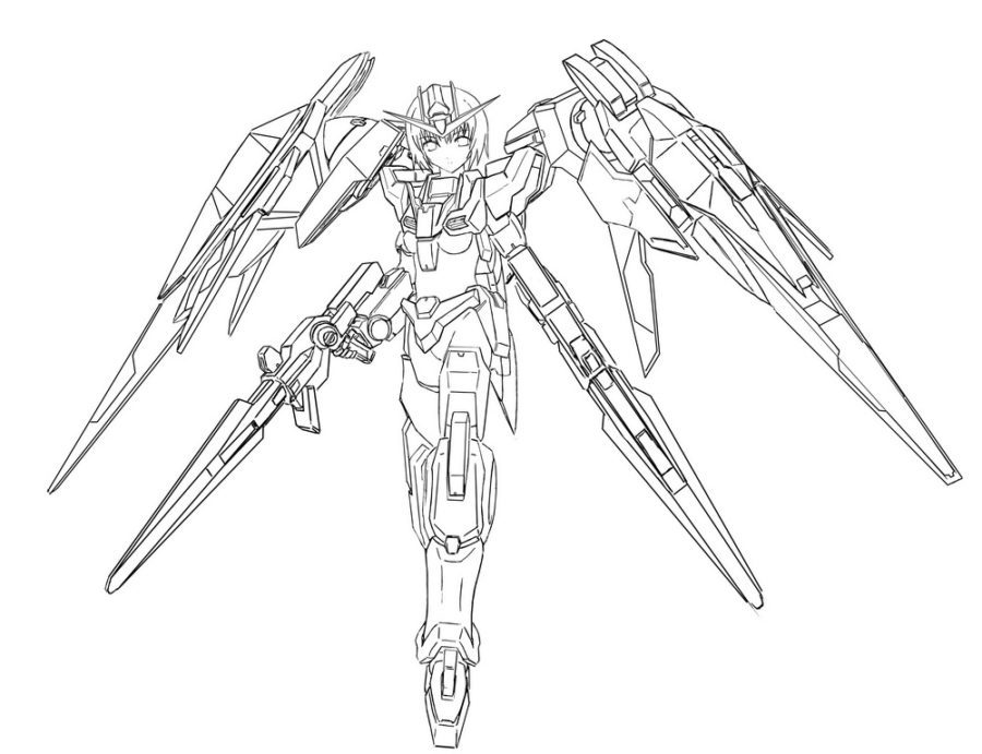 Gundam Armor Coloring Pages